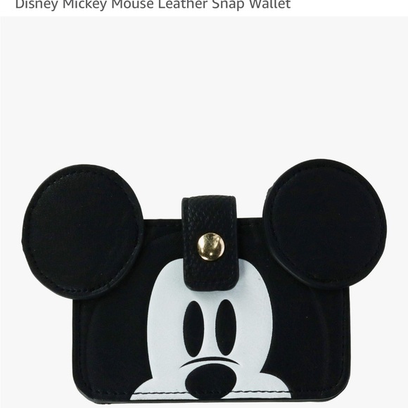 Disney Mickey Mouse Leather Snap Wallet - Picture 1 of 8